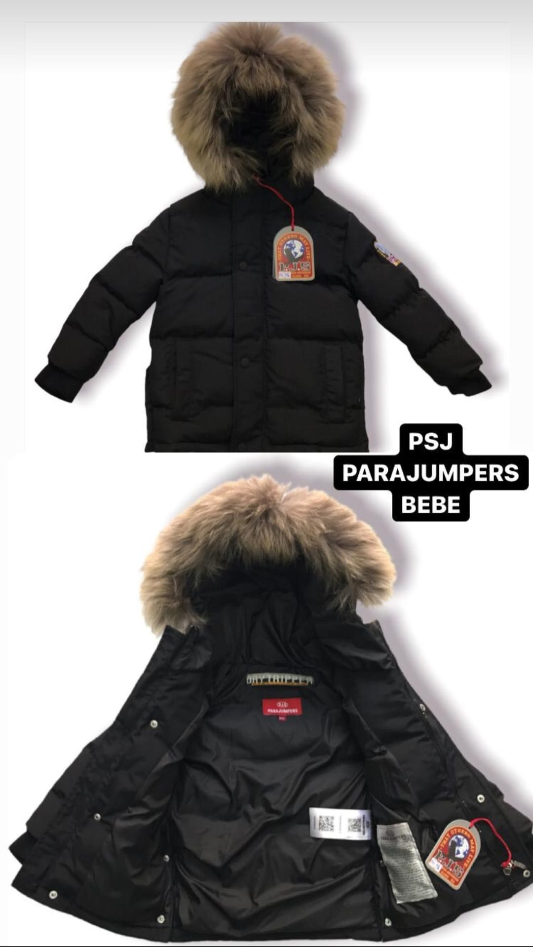 Children Winter Jacket Para Jumpers PJS for Kids
