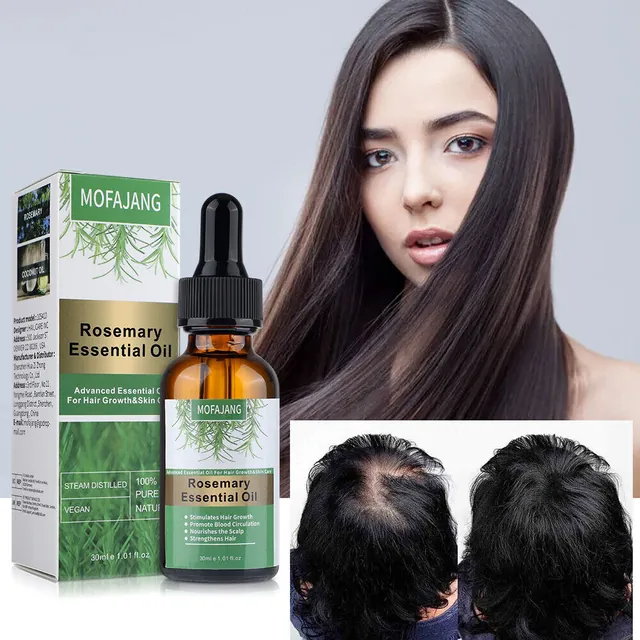 Organic Oil For Hair Growth Rosemary Essential 100% Natural Nourishes Hair in GB