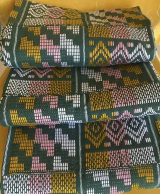 Khaki Multi Handwoven Kente Cloth Upfrica | Upfrica UK - African & Ankara Styles - main product image