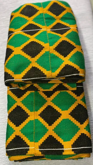Handwoven Kente Cloth Jamaican Style Inches Per Piece | Upfrica UK - African & Ankara Styles - main product image