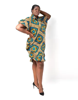 Destiny Ankara African Print Shirt Dress Upfrica | Upfrica United - Women's Fashion - main product image