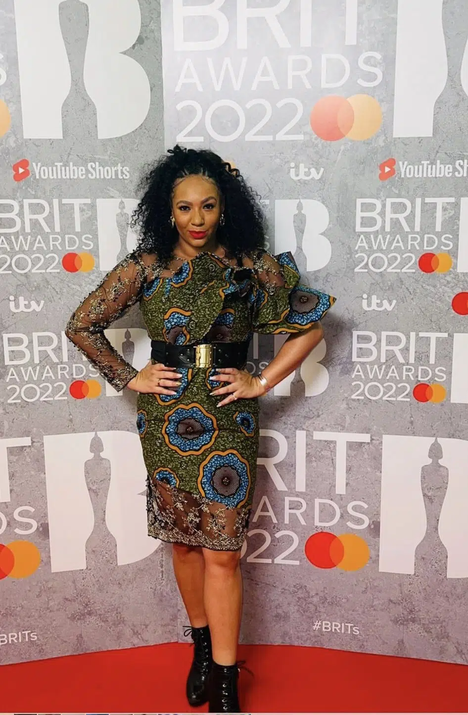 Yvonne African Ankara Lace Fusion Dress