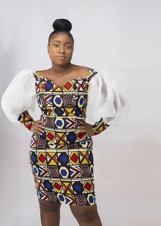 Kehinde Illusion Bodycon Dress Upfrica | Upfrica United Kingdom - Women's Fashion - main product image