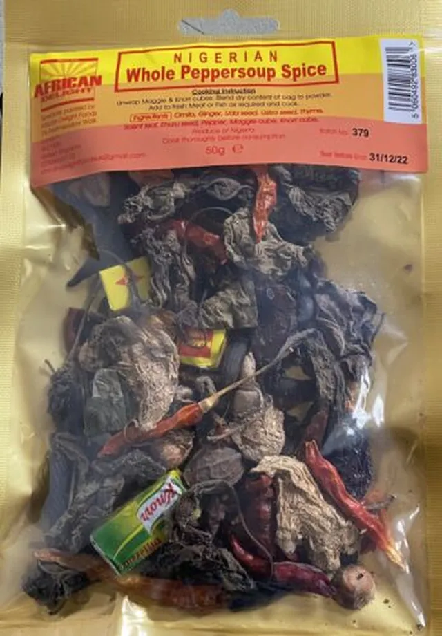 Nigerian Original Whole Tasty Peppersoup spice in GB