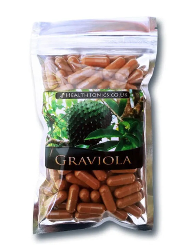 Graviola Extract ( 4:1 equivalent to 1,600mg ) Vegetarian Capsules in GB