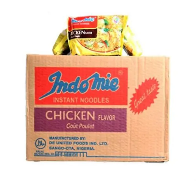 Box of 40) Nigerian - Indomie Instant Chicken Flavour Noodles 70g in GB