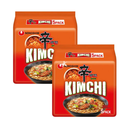 Nongshim SHIN Kimchi Ramyun Noodle Soup Nong Shim Spicy Ramen (Pack of 10) in GB