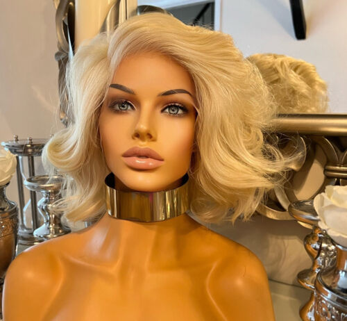 blonde lace front Wig Transparent Lace Wig Bob Wig Short Bob Side Lace Part Wig in GB