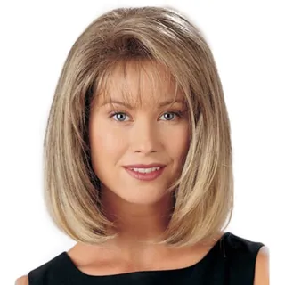 Golden Blonde Straight Hair Shoulder Short Wigs Bob Wig | Upfrica UK - Wigs for Black Women & Afro Hair - main product image