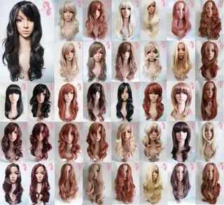 Full Wig Long Wavy Straight Brown Black Blonde Auburn Ombre studio7 - Wigs for Black Women & Afro Hair - main product image