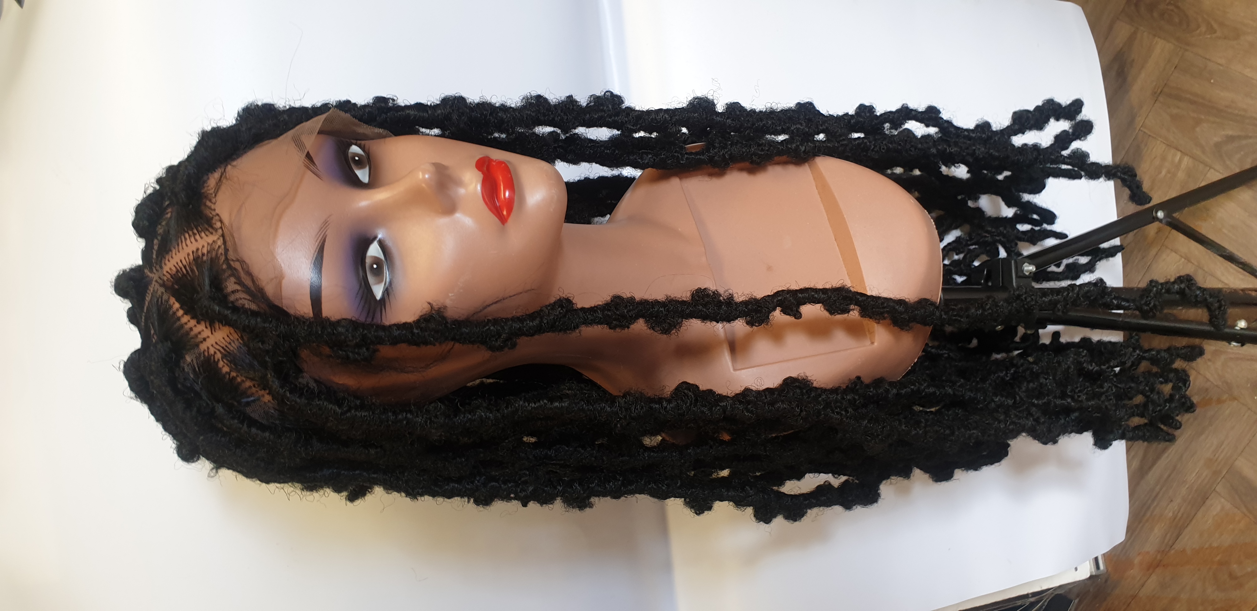 Synthetic Twist Braided Wig Hair 56inches Black Hair in GB