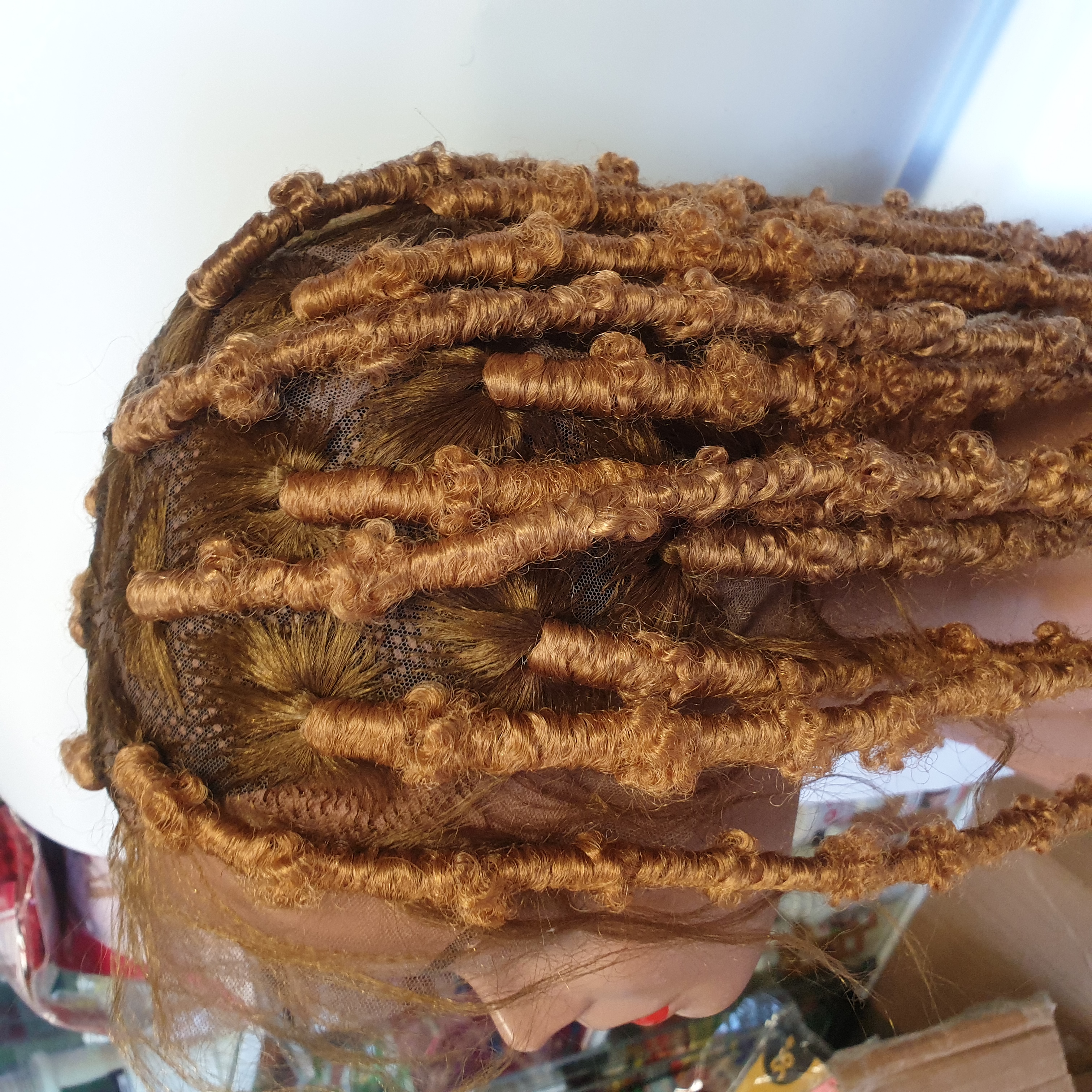 Brown Twisted Braided Wig Hair Synthetic Hair 56inches in GB