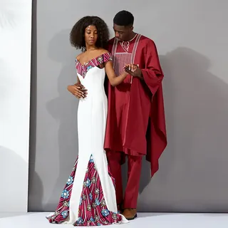 African Clothing Maxi Bazin Dress Gown Long Mermaid Robe Plus - Women's Fashion - main product image