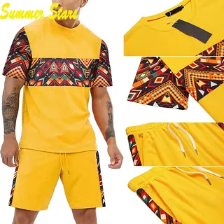 Bazin Riche Set Mix Fashion Print Traditional Man From Congo Design - Jewellery & Watches - main product image
