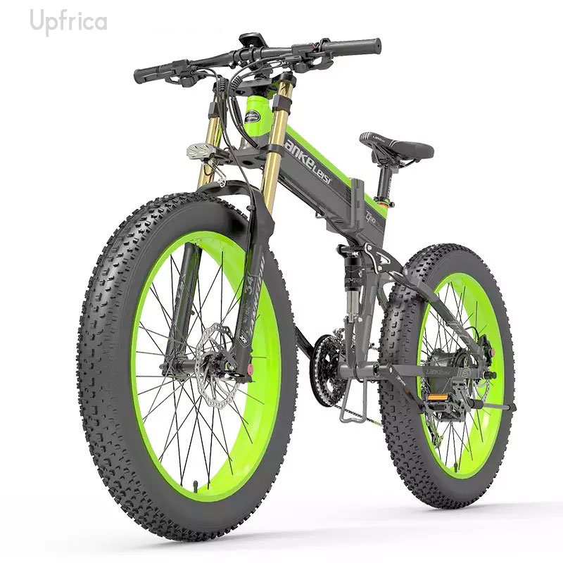 Electric bicycle 27-speed mountain bike 1000w 48v 14.5ah lithium battery ebike fat tire folding electric bike in GH