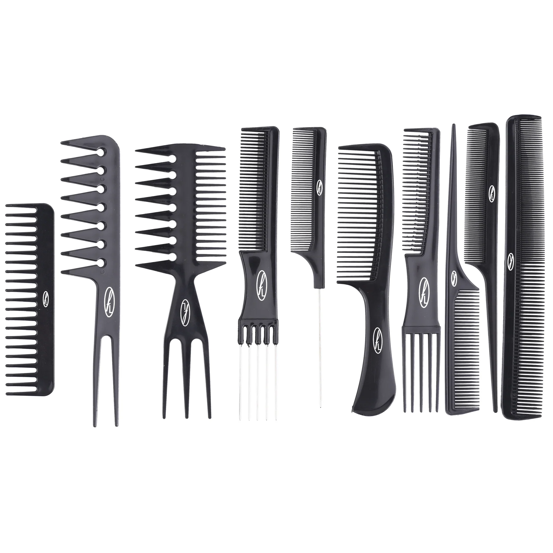10Pcs Multifunctional Plastic Set of combs in GB