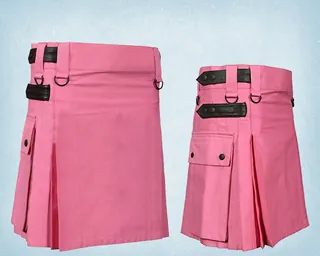 PINK FASHION UTILITY KILT FOR WOMEN.png