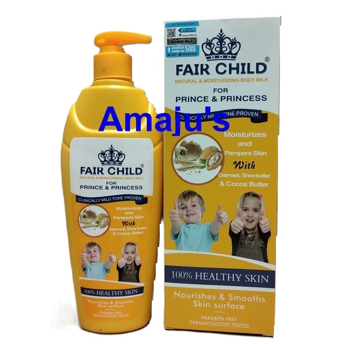 Fair Child Body Milk Oatmeal, Sheabutter & Cocoabutter 400ml in GB