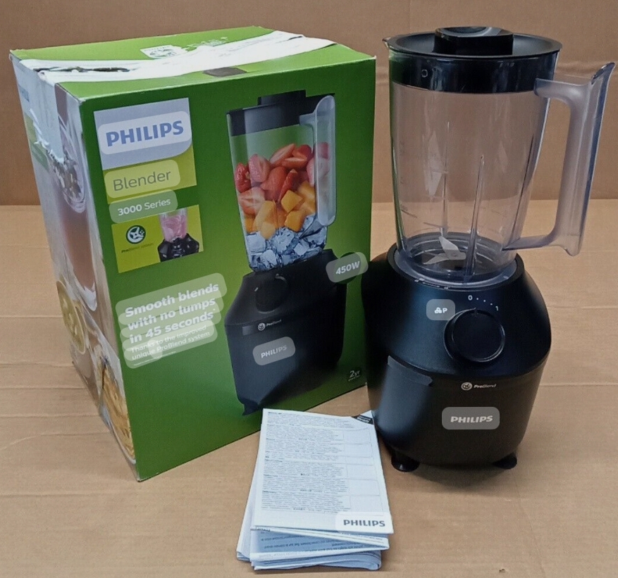Food Blender - Philips HR2041/01 ProBlend 1.9L Plastic Jug Blender