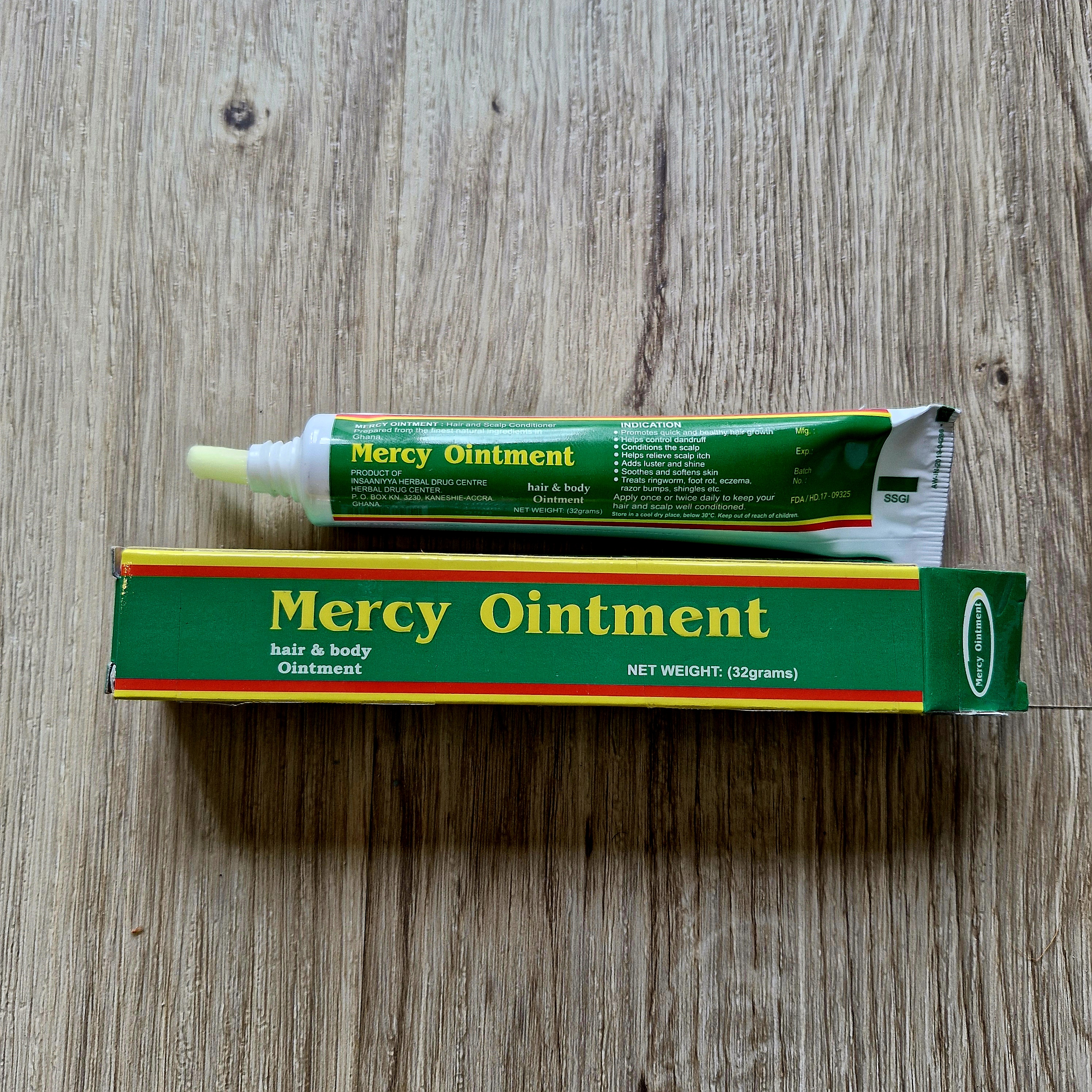 Mercy Ointment  Hair & Body Cream from Ghana 32g