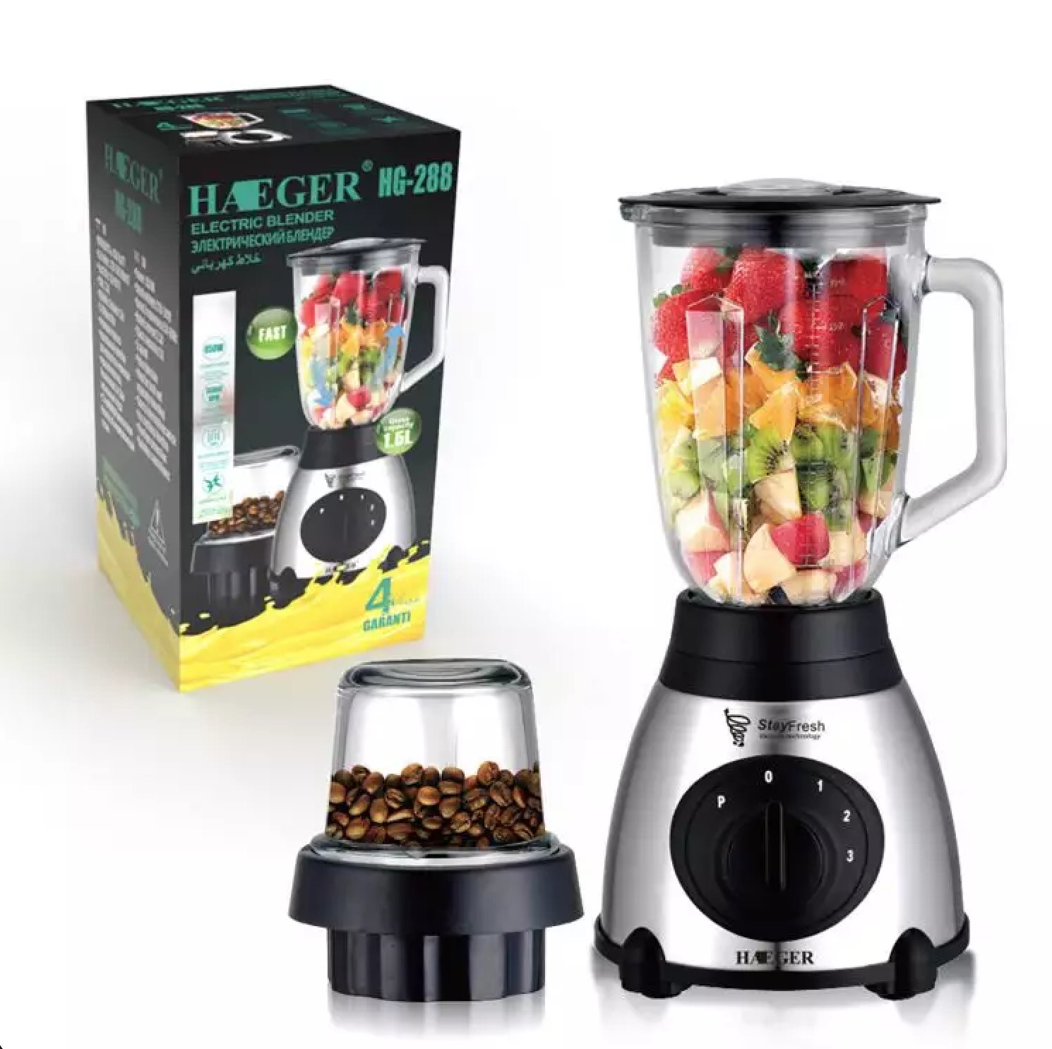 Blender Multifunctional Electric Blender Mixer Juicer Machine 2 In 1 1.5L Commercial Electric Fruits Juicer Smoothie Blender With Portable Grinder Cup in GH