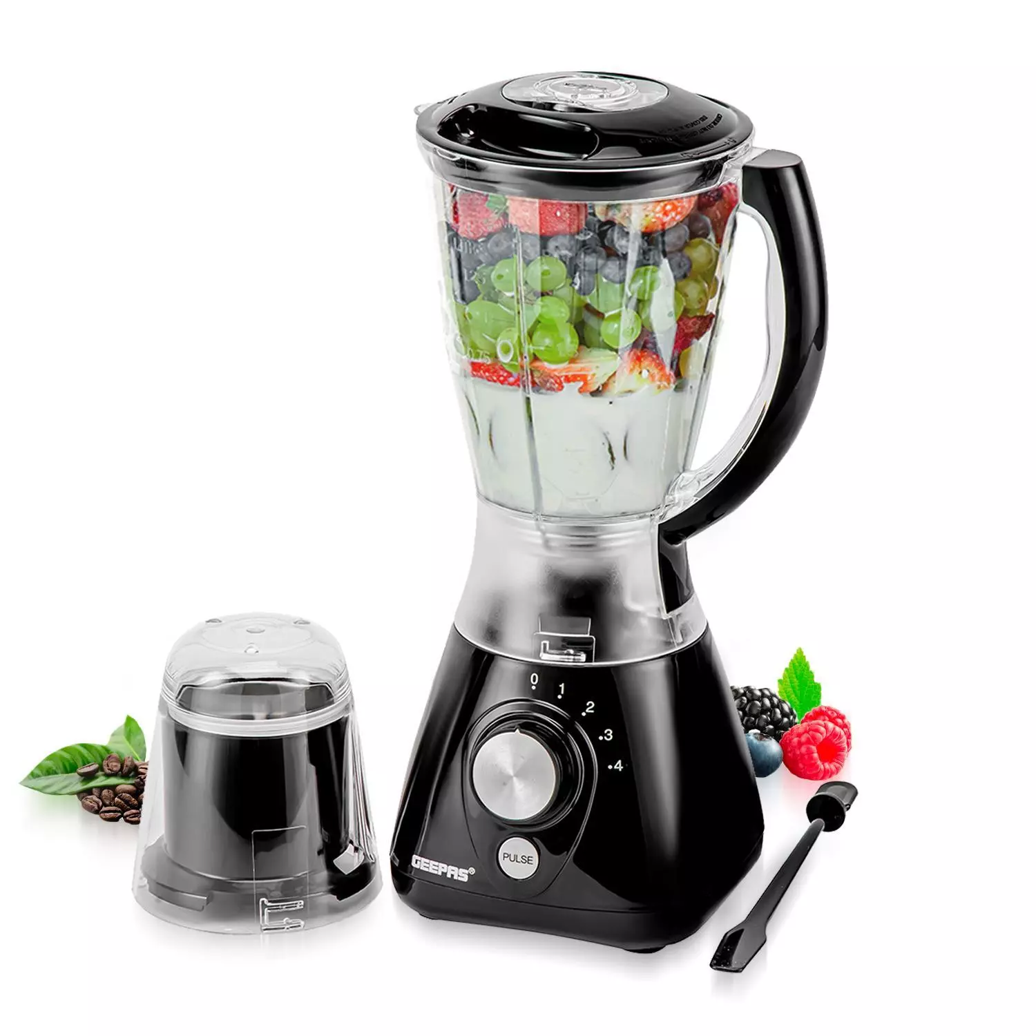 1.5L Jug Blender Smoothie Maker Mixer Blender Fruit Juicer Coffee Spice Grinder