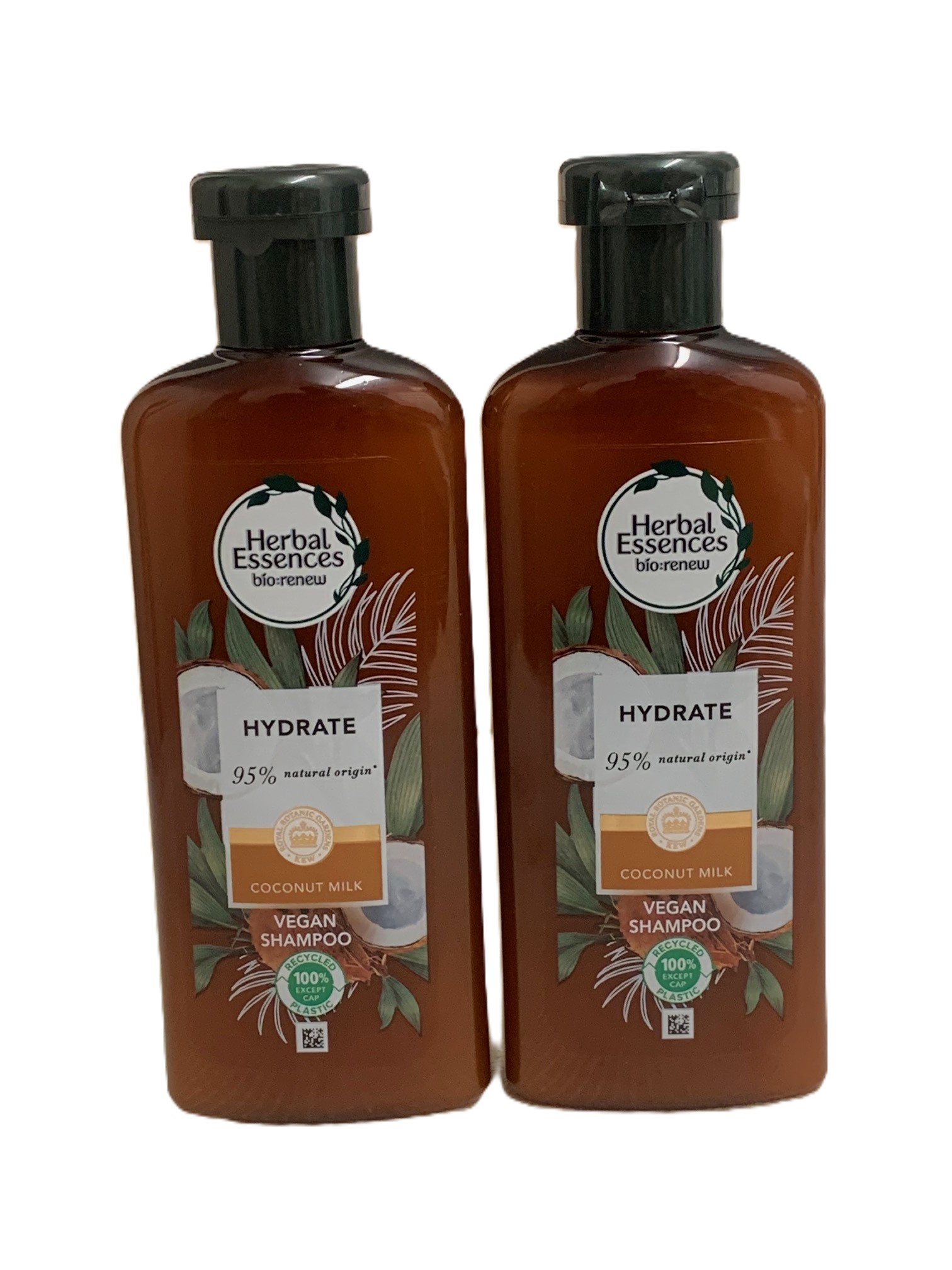 Herbal Essences Bio:Renew Hydrate Shampoo Coconut Milk 250ml | 95% Natural Origin Vegan Shampoo | Twin Pack | Hydrating Shampoo for Dry Hair UK in GB