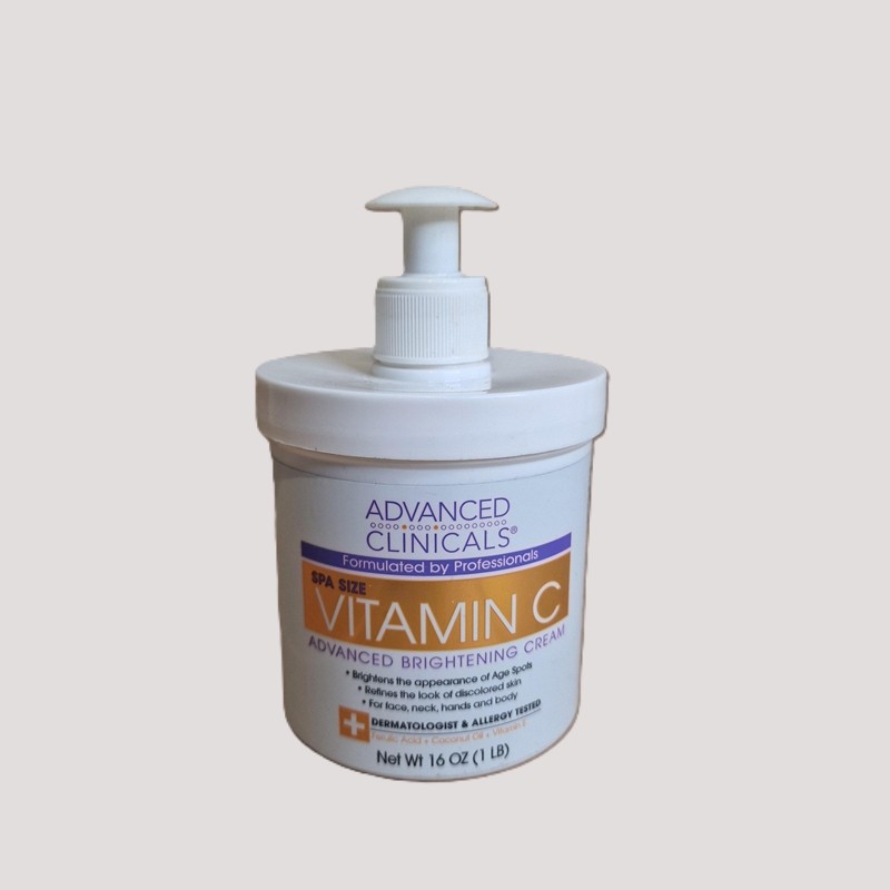 Advanced Clinicals Vitamin C Advanced Brightening Cream 454 G Age Spots