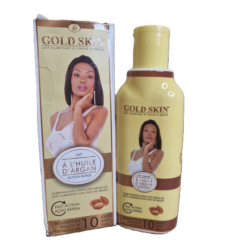 GOLD SKIN CLARIFYING BODY LOTION WITH ARGAN OIL 250ML in GB