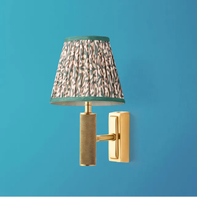 Knurloid Rechargeable Wall Fitting in Brass in GB