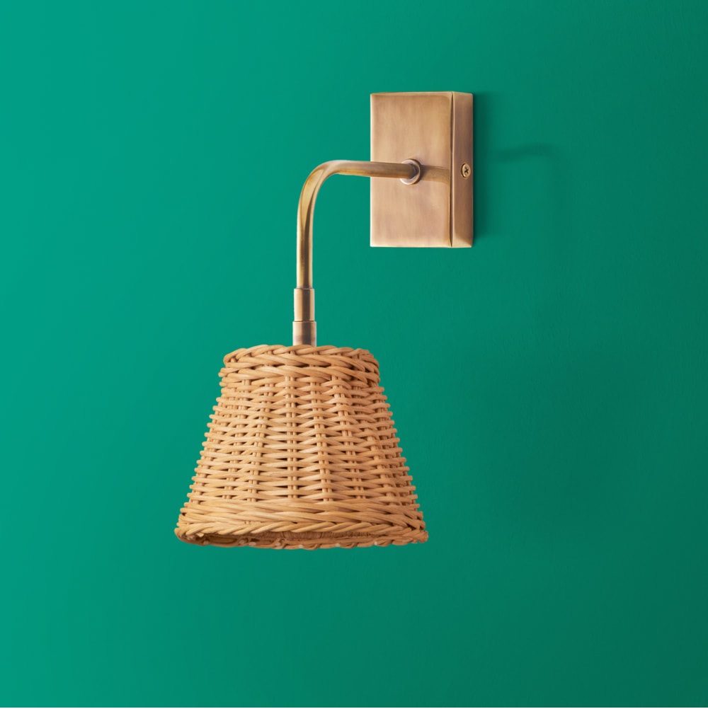 Matchbox Rechargeable Wall Fitting in Antique Brass in GB