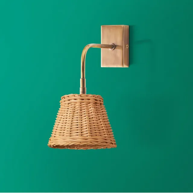 Matchbox Rechargeable Wall Fitting in Antique Brass in GB