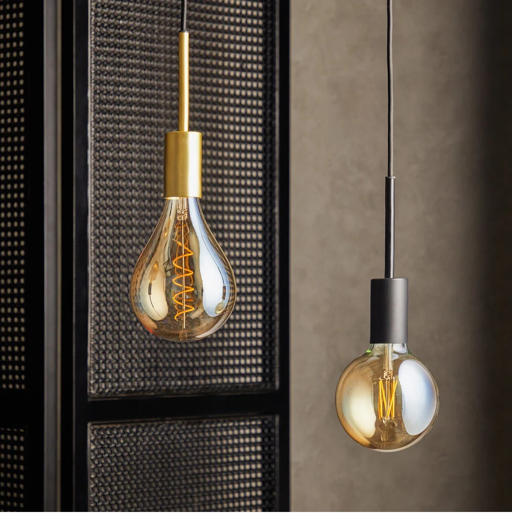 E27 Pendant Kit in Black in GB