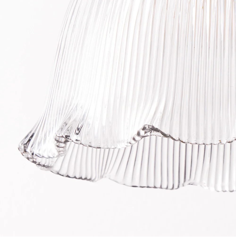 Smaller Belle Pendant Shade in Clear Glass in GB