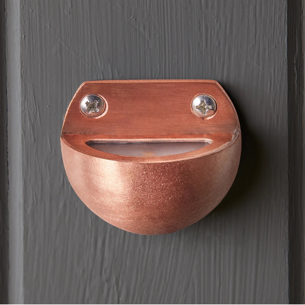 Mousehole ip65 Path Light in Copper