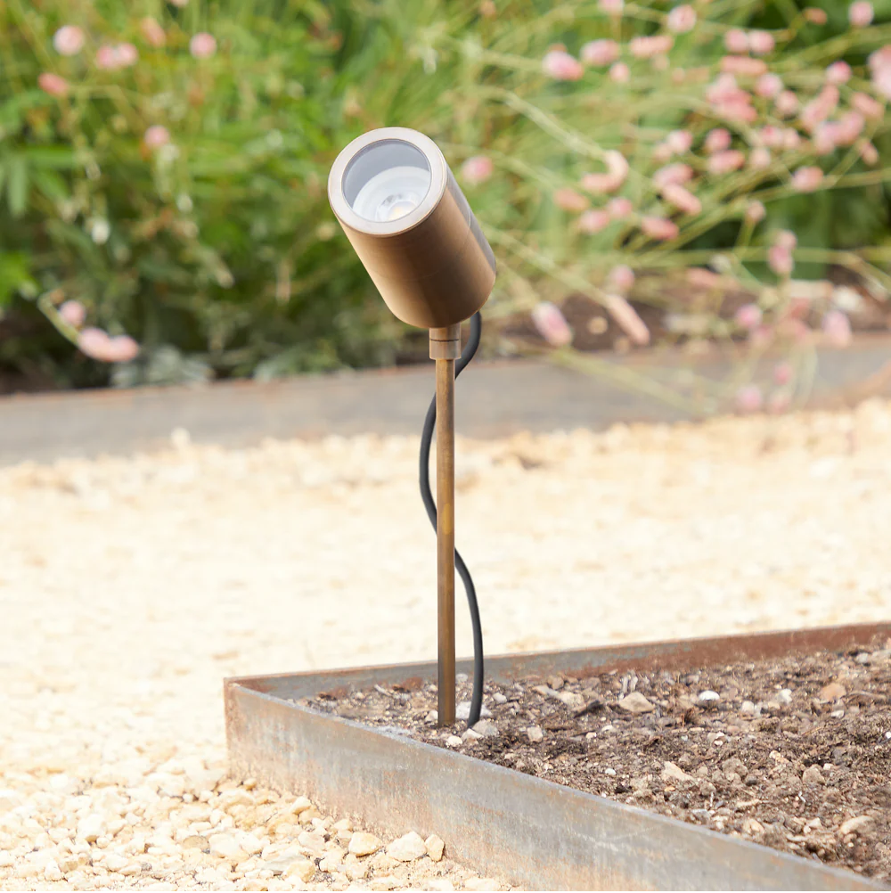 Spikey IP65 Long Body Spike Light in Bronze in GB