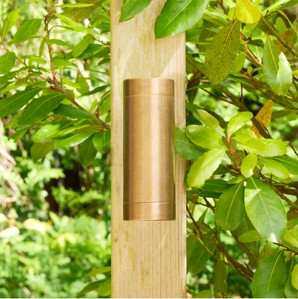 Rey IP65 Wall Light in Brass in GB