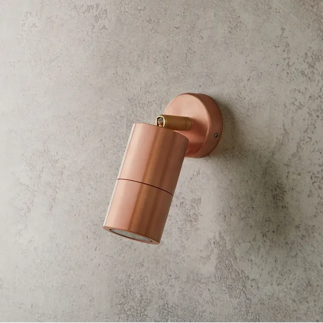 Portreath IP65 Adjustable Pillar Light in Copper in GB
