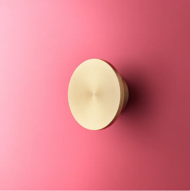 Smaller Helios IP44 Wall Light in Brushed Gold Aluminium in GB