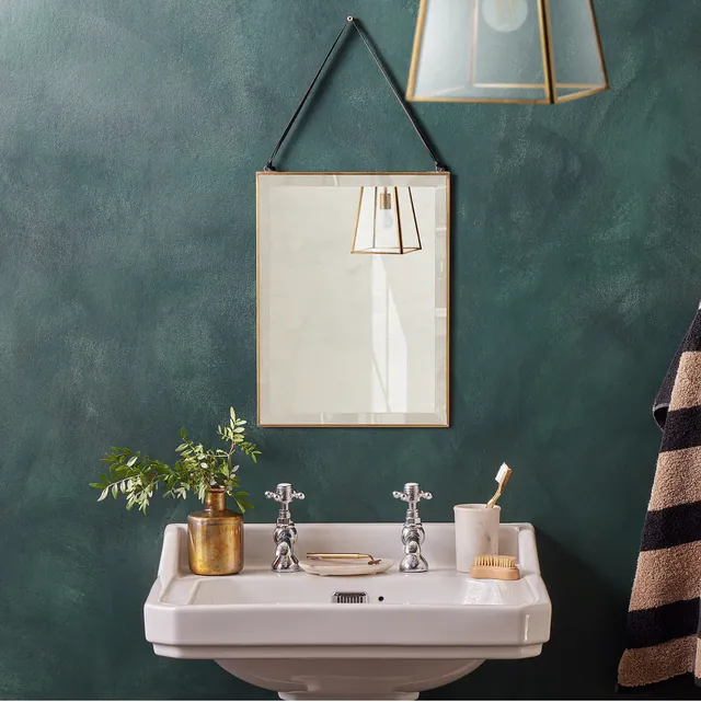 Rectangular Bevelled Luxor Mirror in GB