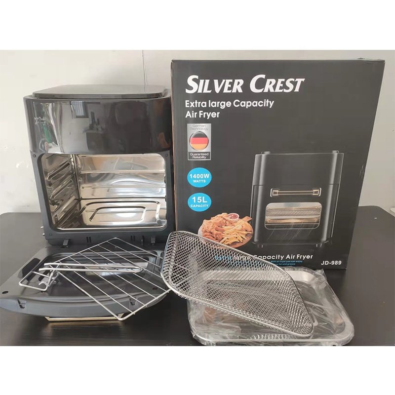 Air Fryer Silver Crest Extra Large Capacity 15l Commercial Airfryer electric deep fryers 3 layers big capacity Air fryer oven for big family in GH