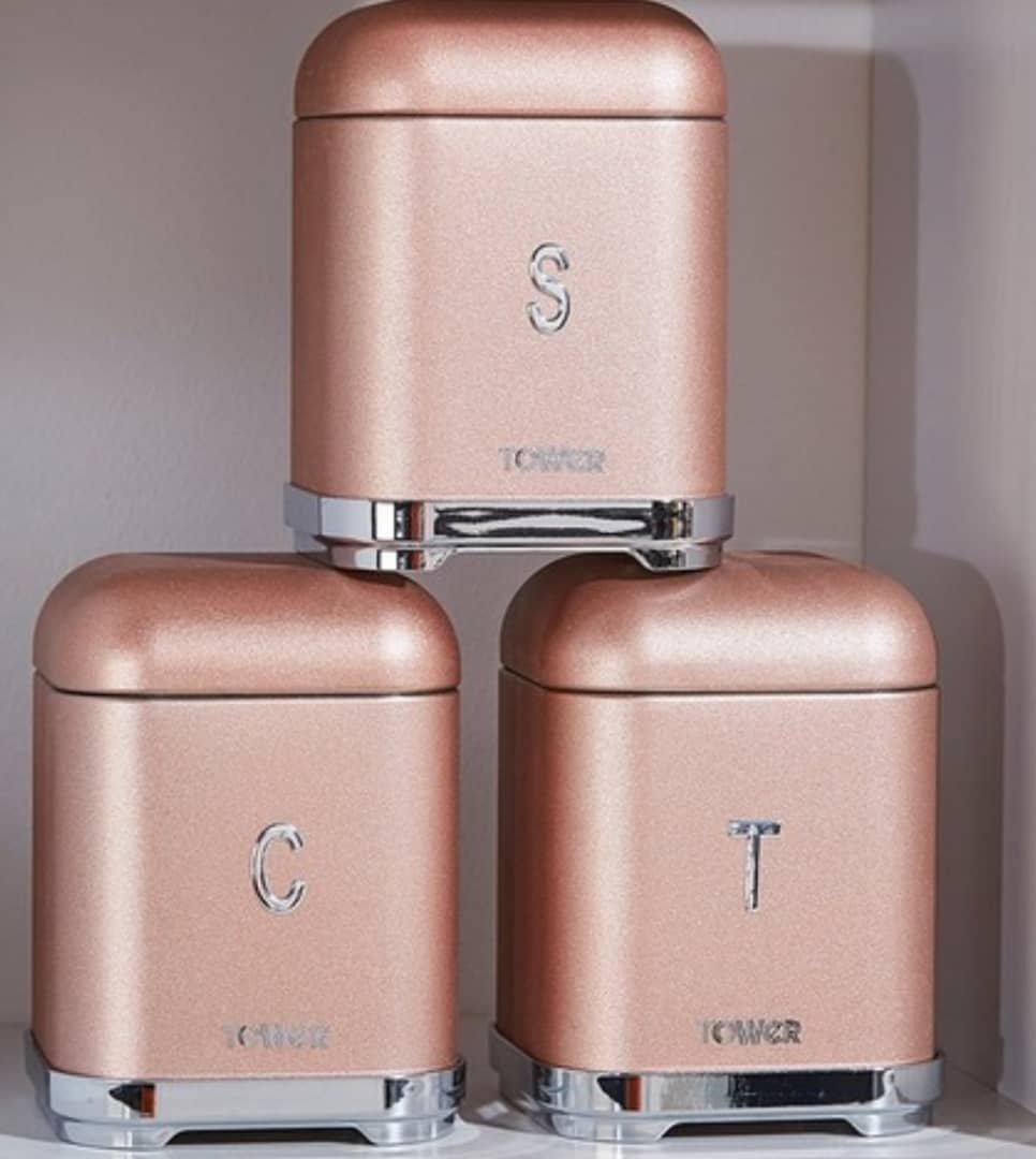 Tower Canisters Set 3 storage containers in GH