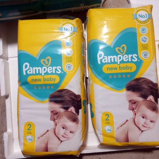 Asda Pampers New Baby Size 2, 4kg to 8kg, 46 Nappies Per Pack