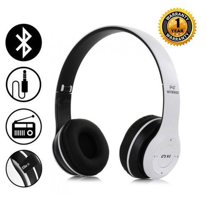 Wireless Headset P47 Over Ear Headphones in GH