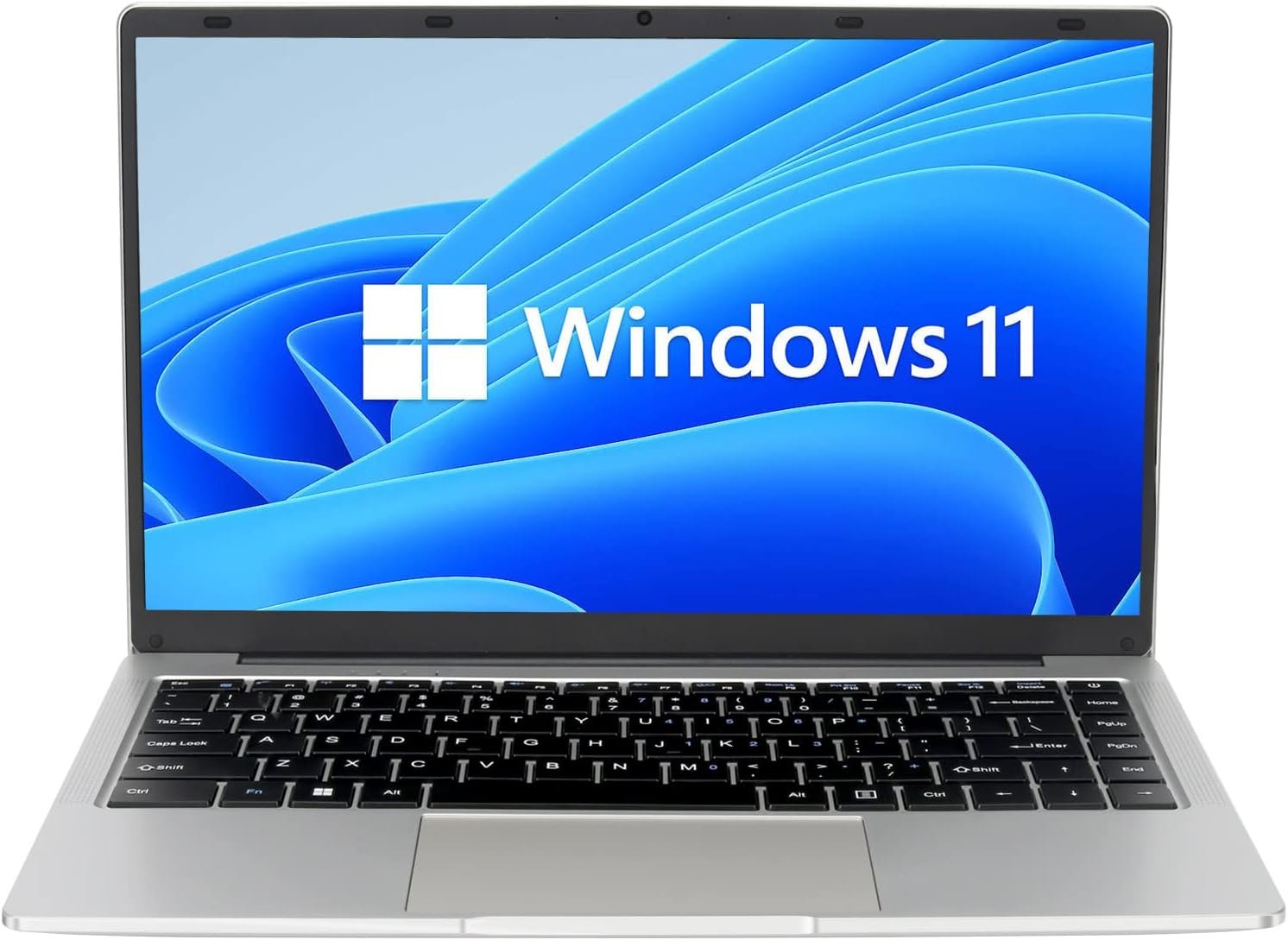 Laptop 14.1 inch Windows 11 Notebook, Auusda Laptop Full HD 1920*1080 IPS 100% sRGB Display, Intel J4105 Quad-Core, 8GB LPDDR4 and 256GB SSD, USB 3.0, 5GHz in GH