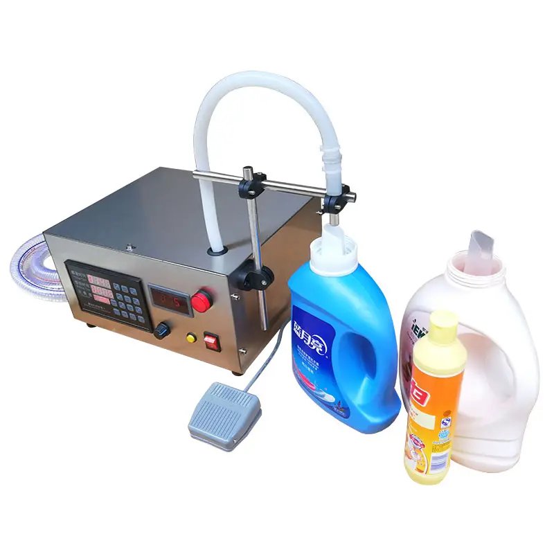Semi-automatic liquid filling machine detergent bottled water liquid soap small quantitative filling machine in GH
