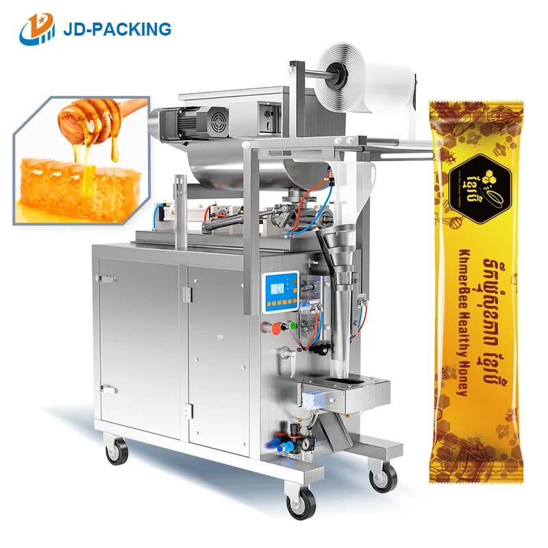 Liquid Paste Packing Machine automatic deterg liquid slime honey pack filling sachet paste packaging machinery for honey 10-100ML in GH