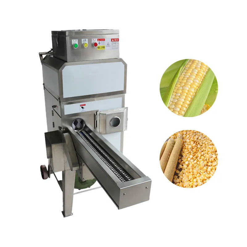 Commercial Fresh Corn Thresher Machine Fully Automatic Sweet Corn Peeler And Thresher in GH