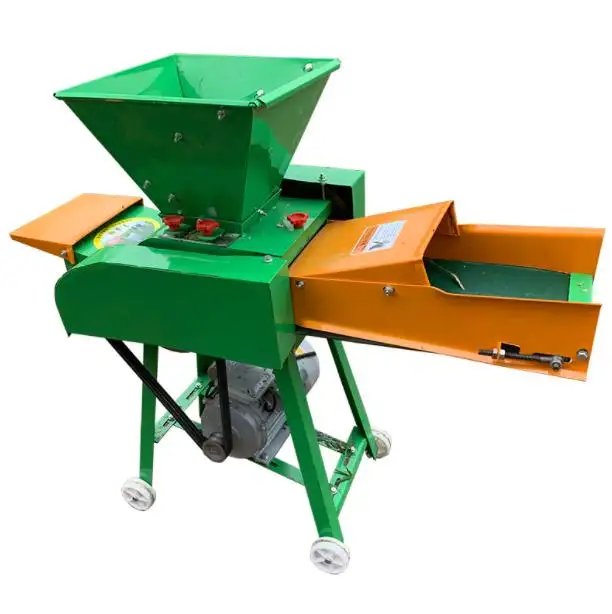 Chaff Cutter thresher machine Shredder Hay Fresh Rice Stalk Cow Straw Grass Cutting Machine in GH