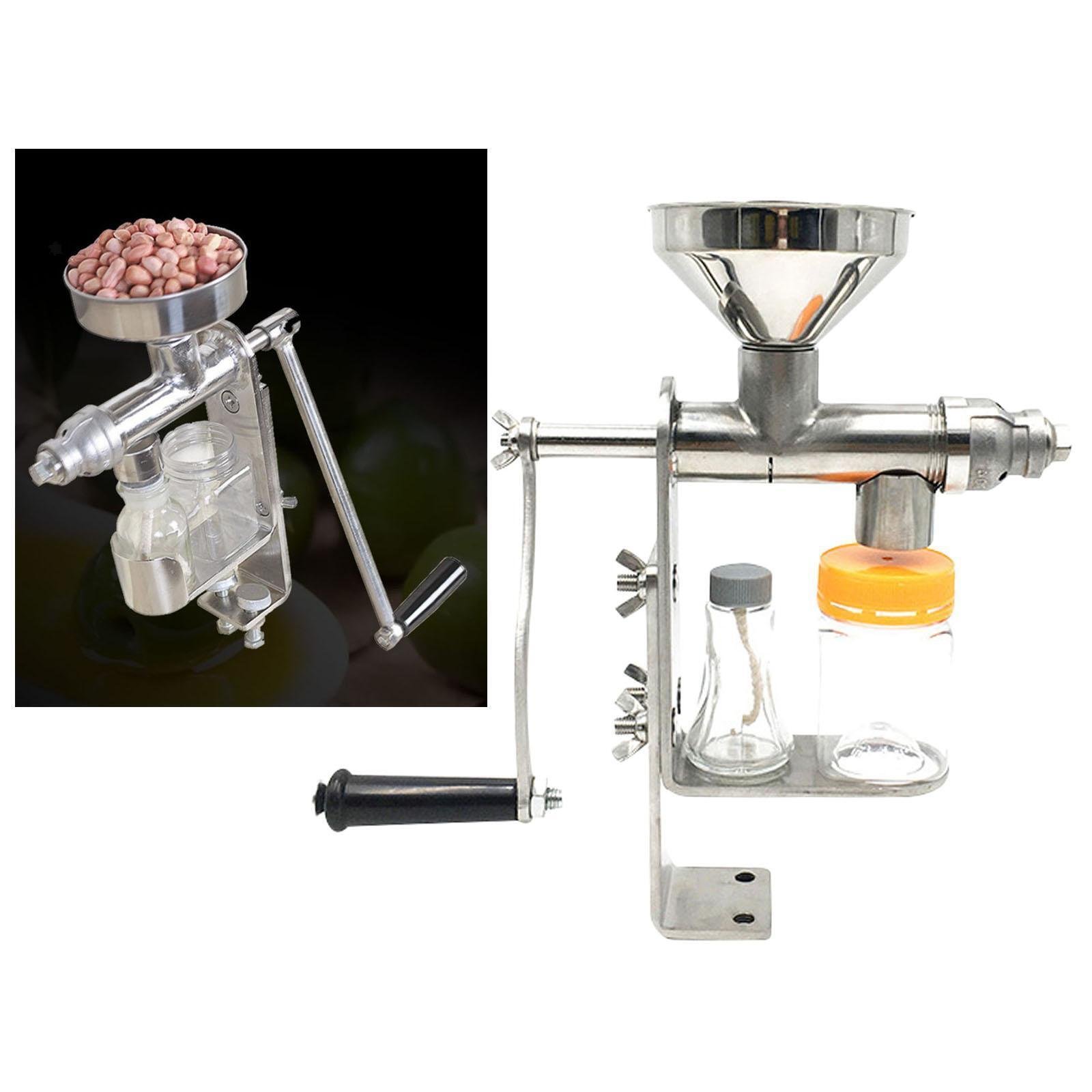 oshhni Manual Oil Press Machine Household Oil Extractor Peanut Nuts Seeds Oil